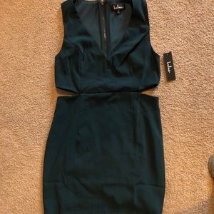 NWT! Lulus darn green cut out bodycon dress.